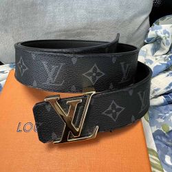 Louis Vuitton Mens Reversible Belt Black 