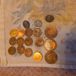 Lot Of Foreign Coins For Sale.