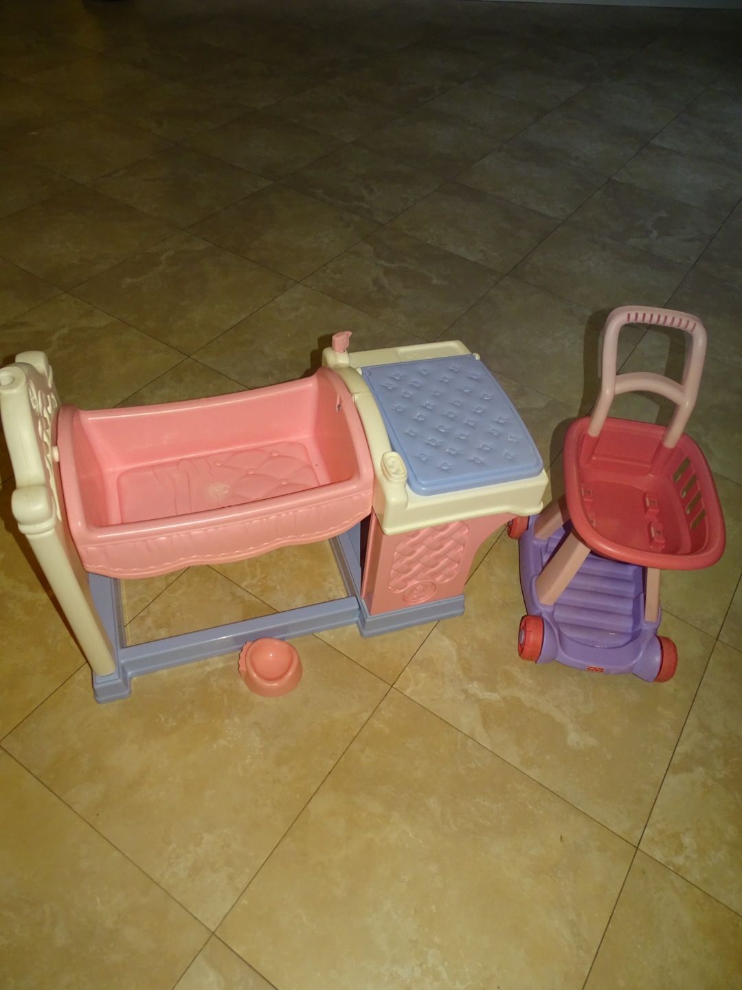 Fisher Price nursery center and cart