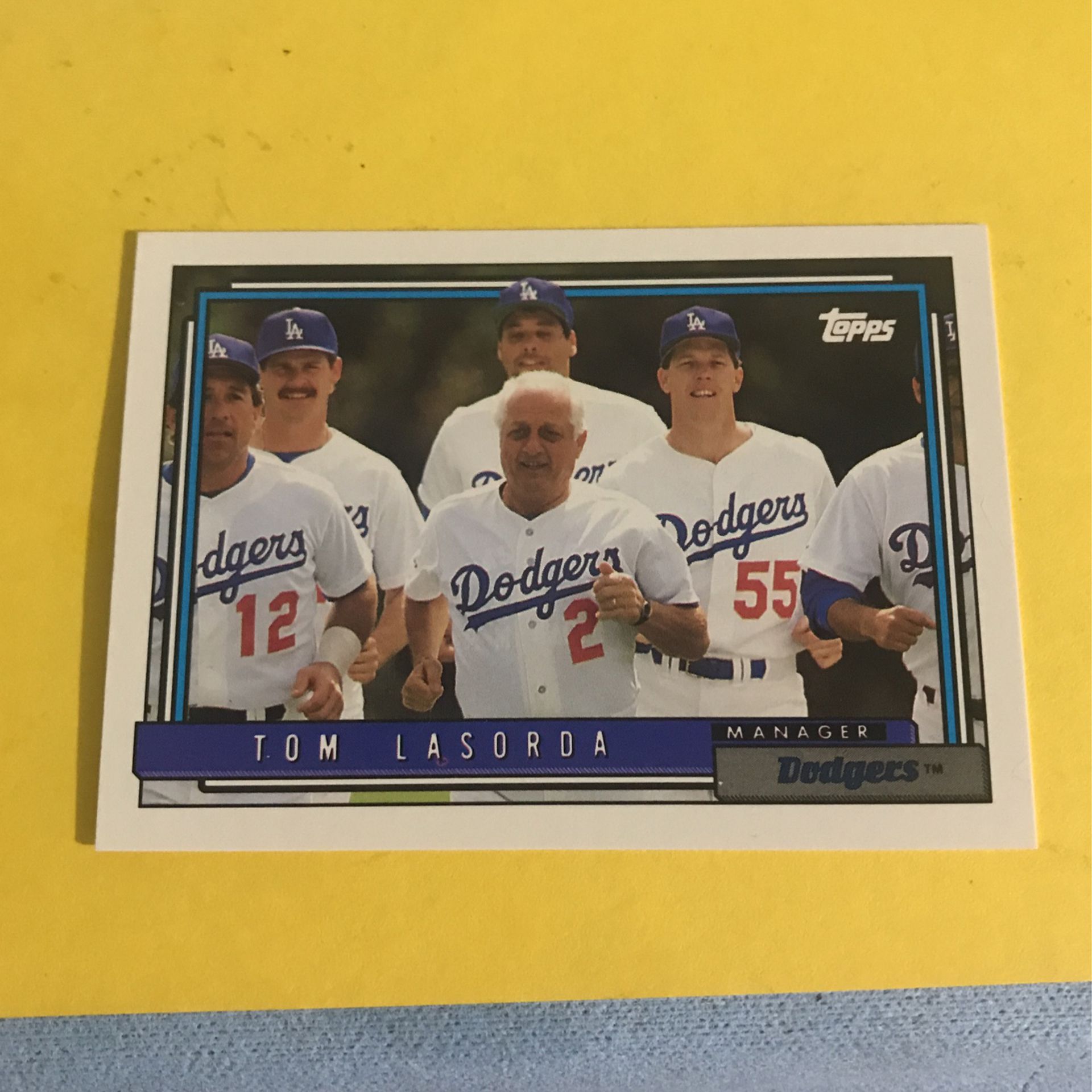 Topps Baseball Card Dodgers