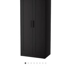 Ikea Black Cabinet Closet Wardrobe