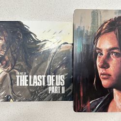 The Last Of Us Part II PS4 Steel Book With Art Book.