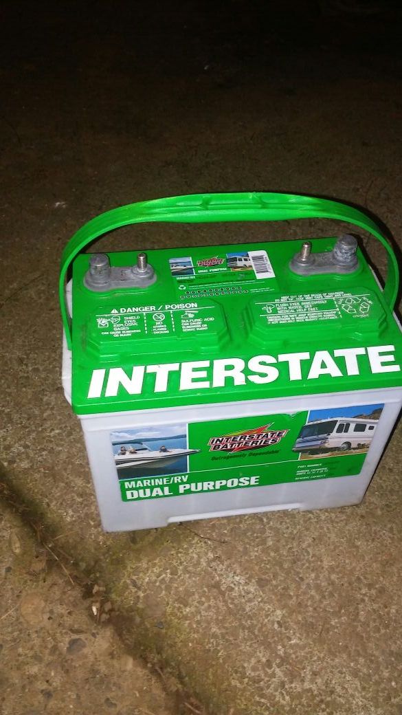 New interstate hd24-dp 405cca 505mca marine/rv battery