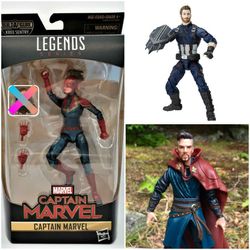 Marvel Legends Action Figures Captain America Strange And Carol