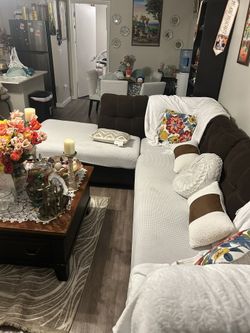 Sofa L Shape With Square Table