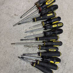 Black & Yellow Variety Stanley Screwdriver Set (14) 