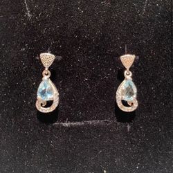 Aquamarine Earrings 925