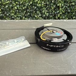 NRG Steering Wheel Quick Release Thin Version Black