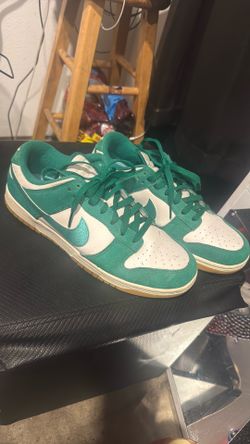 Green Nike dunks reflective size Sz10