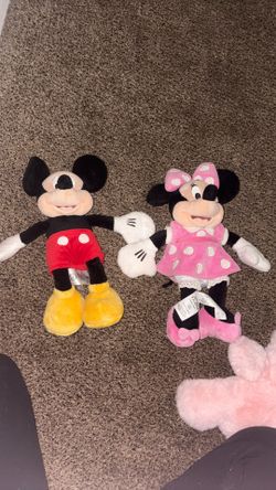mickey and minnie disney stuffed animals
