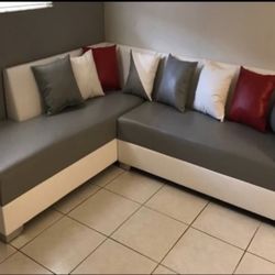 leather sectional sofa never used 