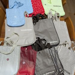 Brand New Reusable Lululemon Totes/Bags - Various Designs