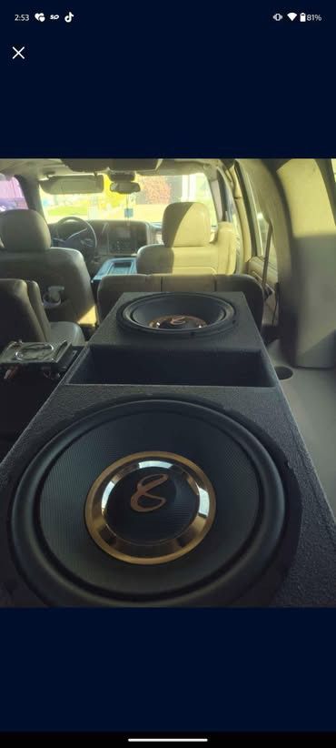 Double 12” Infinity Sound System Competition Speakers