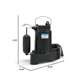 Acquaer 1/3 HP  Sewage & Sump Pump