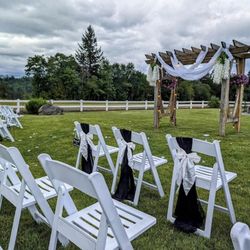 Chair scarfs and bows