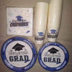 200pc Graduation Paperware Set