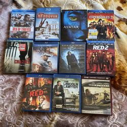 Blue Ray DVDs 