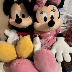 Mickey And Minnie Stuffed Animals 