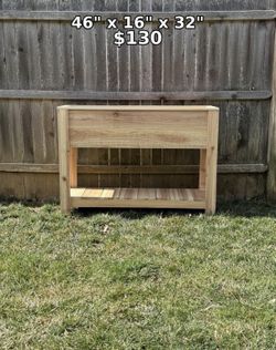 Handmade Cedar planters