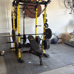 Full Gym Rack With Weights