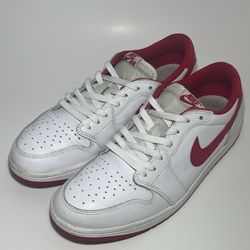 Nike Air Jordan 1 Retro Low OG 2023 White University Red CZ0790-161 Sz 12 Men's