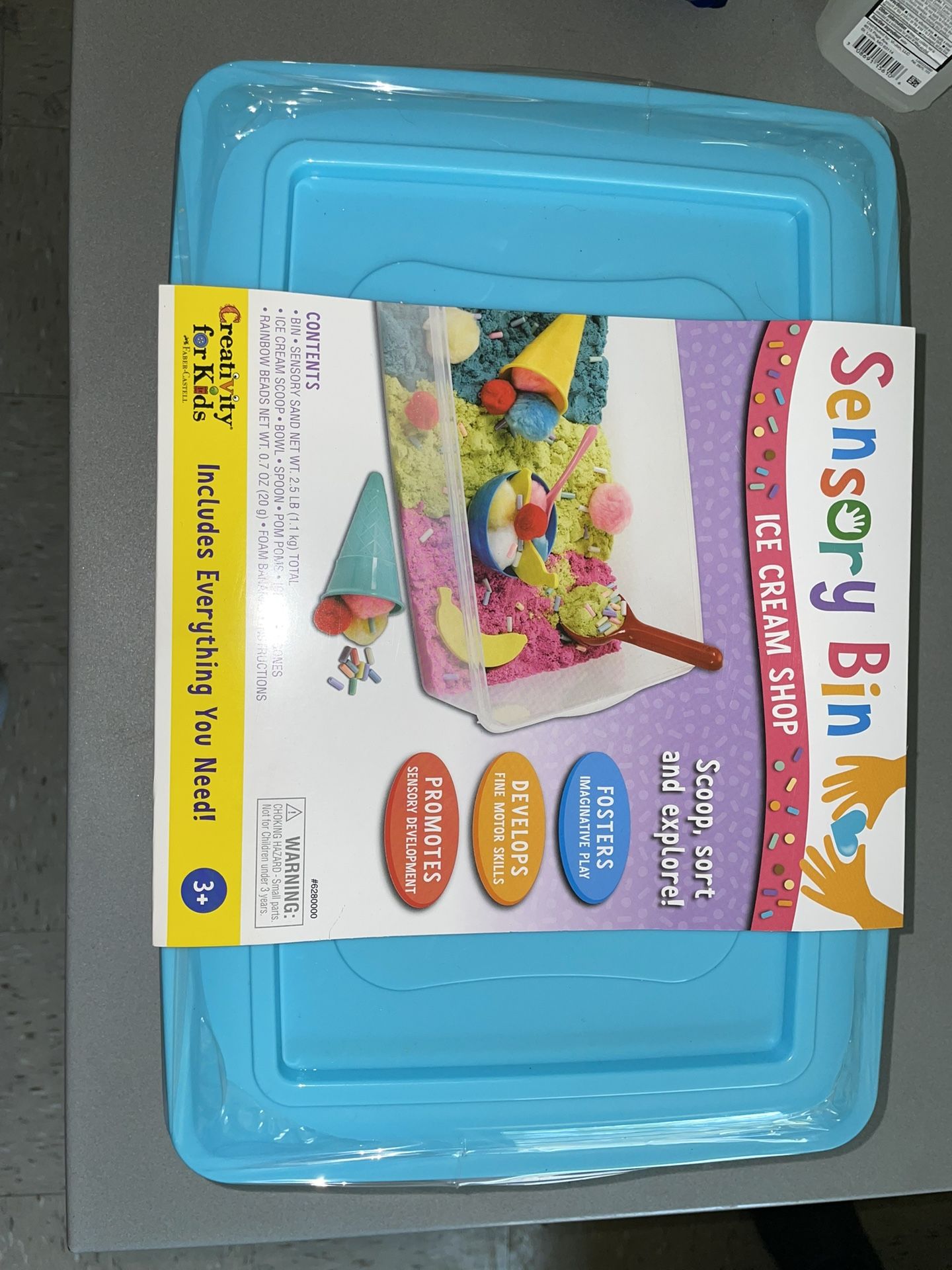 Creative Therapy New in Box Ice Cream Sensory Bin for Toddlers Outdoor Education
