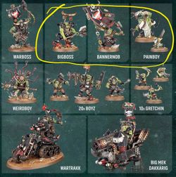 Warhammer 40k Orc Characters from Armageddon 11th Edition Box
