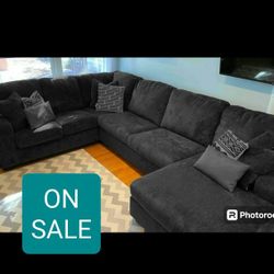Gray Sectional Couch Sofa With Chaise