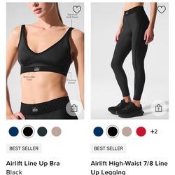 BLACK ALO SET SIZES S -L