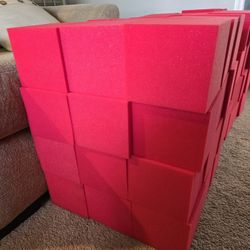 Red Foam Blocks Set of 36