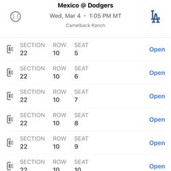 Dodgers VS Mexico In Arizona 