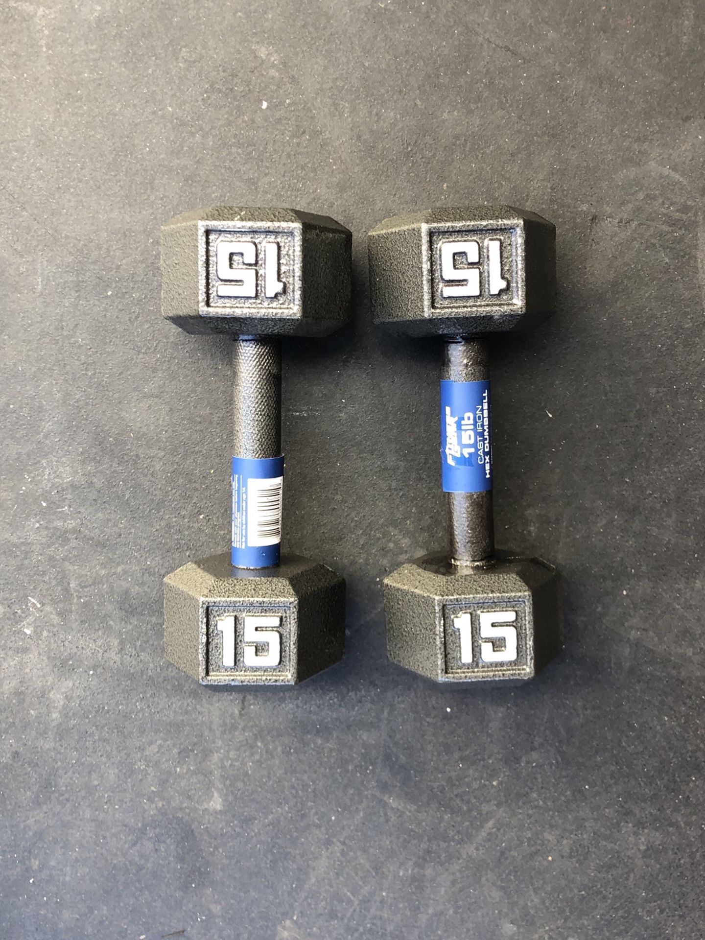 Pair Of 15lbs Dumbbells Brand New