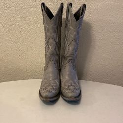 Rare Lane Lexington Studded Gray Boots Size 7.5 