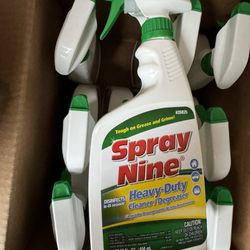 Spray Nine Heavy-duty Cleaner/Degreaser, 22oz  Whole case for $25 there is 12bottles in the case  Price is FIRM. Cash only, pick up in kingstowne 2231