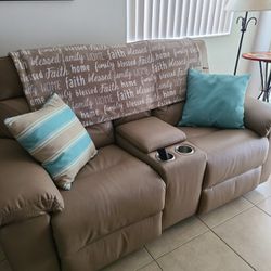 Sofa De Dos Puestos Reclinable