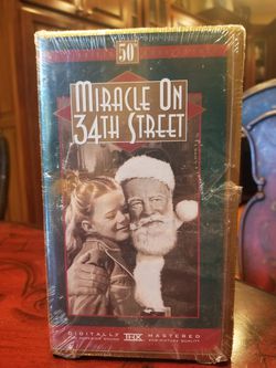 Miracle On 34th Street VHS 1997 50th Anniversary Edition Digitally Mastered THX
