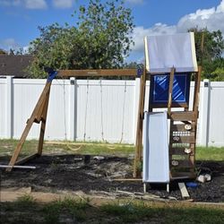 Wooden Playset / Swing Set - Needs Work!!!