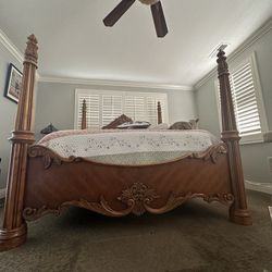 King Size Beframe With End Tables 