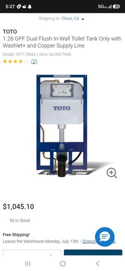 In wall toto toilet tank...BRAND NEW IN BOX