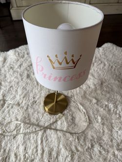 Girl princess lampshade lamp