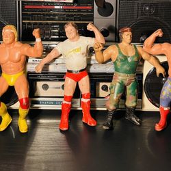 VINTAGE WWF TITAN SPORTS FIGURES
