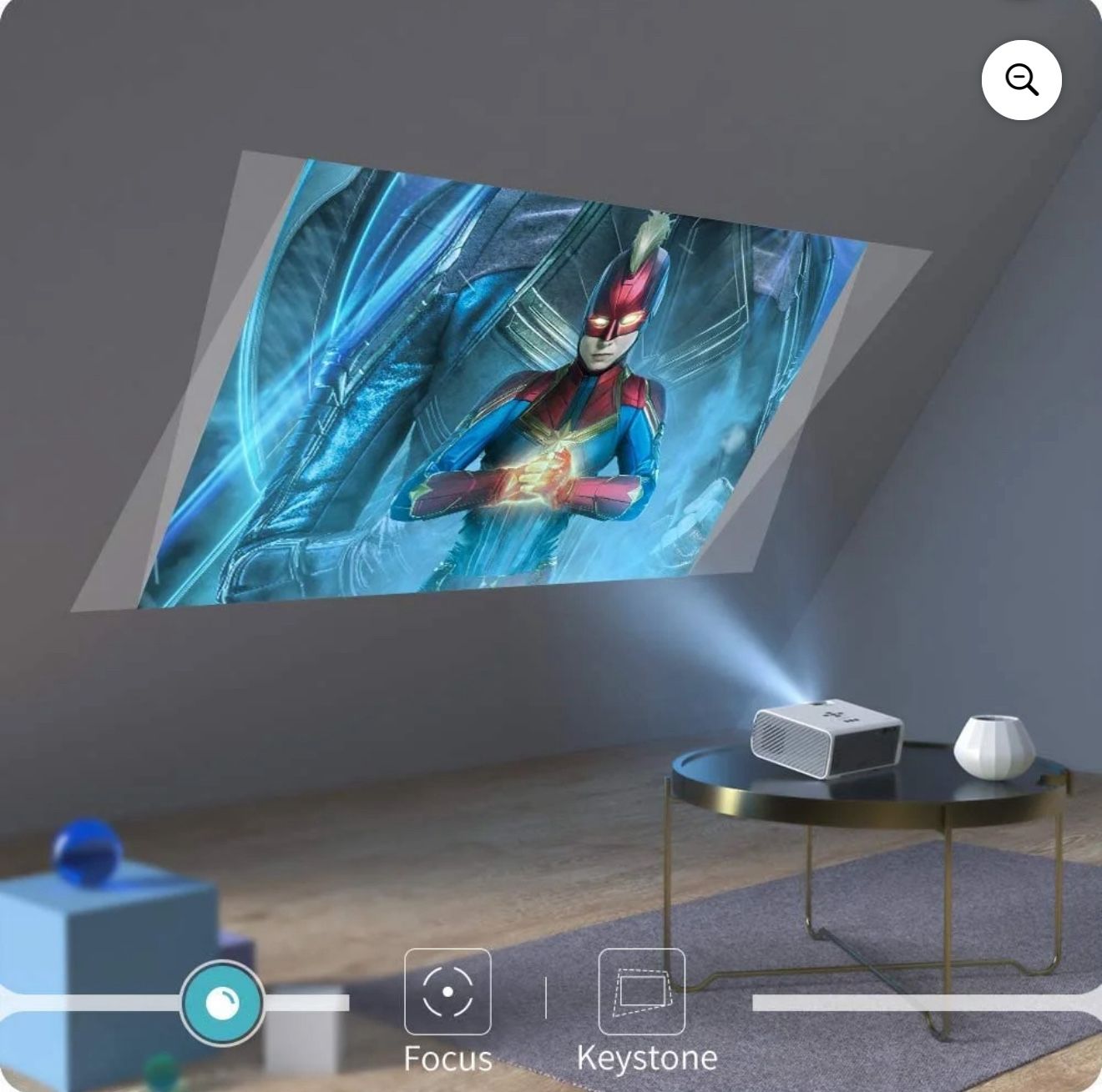 Leisure 410 Native 720P LCD Home Theater Projector, Portable Projector compatiable with iOS/Android Connection, HDMI, PS4, VGA, USB for Home En