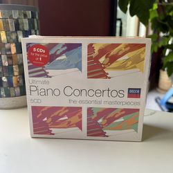 Ultimate Piano Concertos The Essential Masterpieces 5-CD Box Set Sealed