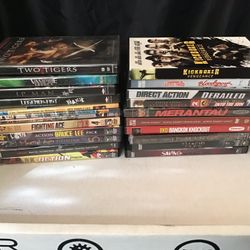 Lot Of 22+ Martial Arts dvd’s Bruce Lee, Van Damme, Jackie Chan, Segal and more