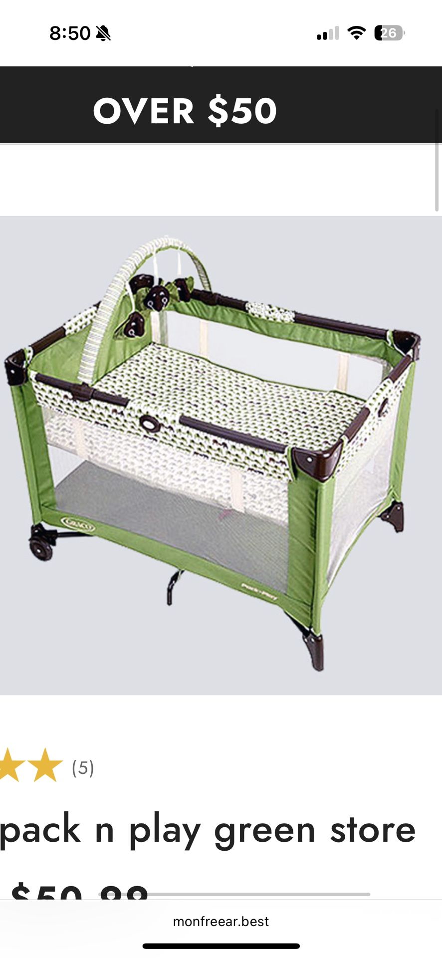 Graco pack N’play Green Elephant 