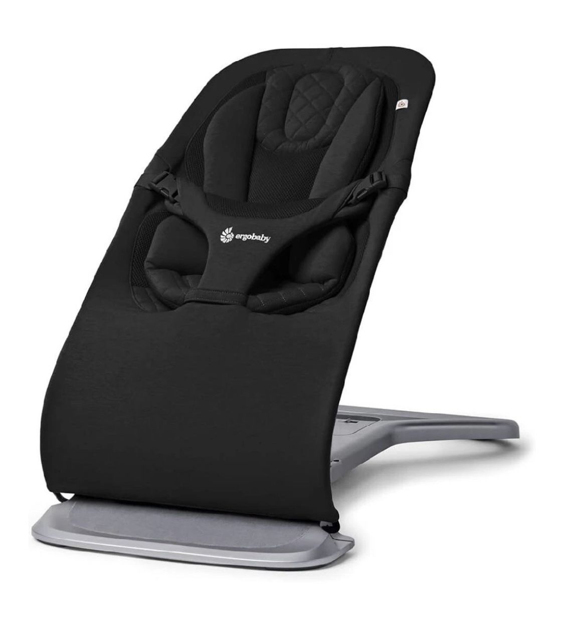 NEW Ergobaby Evolve 3-in-1 Bouncer, Adjustable Multi Position Baby Bouncer Seat, Fits Newborn to Toddler, Onyx Black New, Open Box