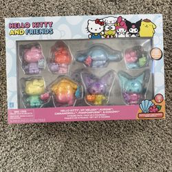 Hello Kitty & Friends Tropical Party 8 Pack Action Figures 