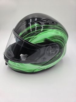 Typhoon Motorcycle Helmet Size XL  Full Face Can Go Into Half Face