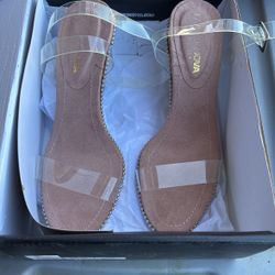 Fashion Nova Clink Clink Heels Nude