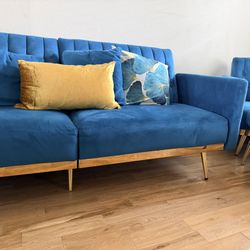 Couch And Accent Chair With Ottoman